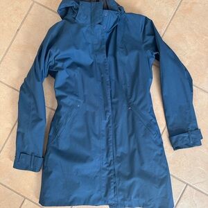 Patagonia Women's 3-in-1 Vosque Parka jacket sz M in smolder blue